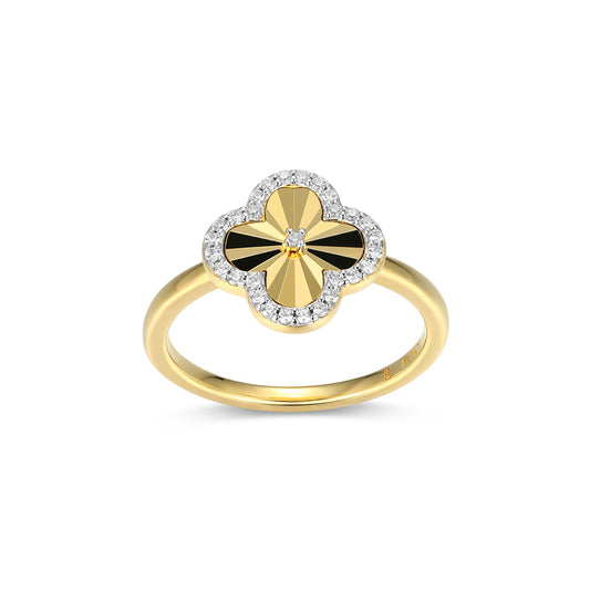 BR0309Y5 - Sunray Clover Ring | m by monte luna
