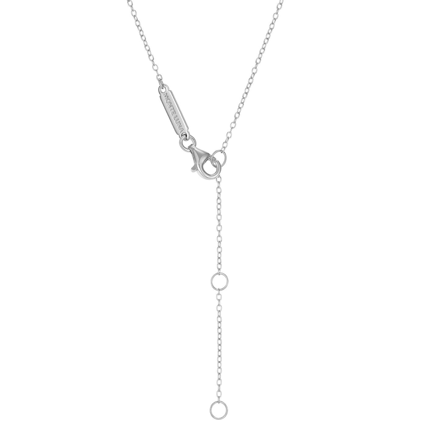 Star of David Lab-Created Diamond Necklace in Rhodium-Plated Sterling Silver | M by Monte Luna