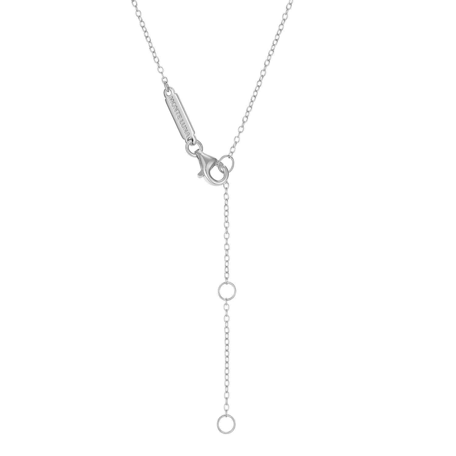 Star of David Lab-Created Diamond Necklace in Rhodium-Plated Sterling Silver | M by Monte Luna