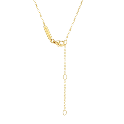 Cross Tag Lab-Created Diamond Pendant Necklace in 14K Yellow Gold-Plated Sterling Silver | M by Monte Luna