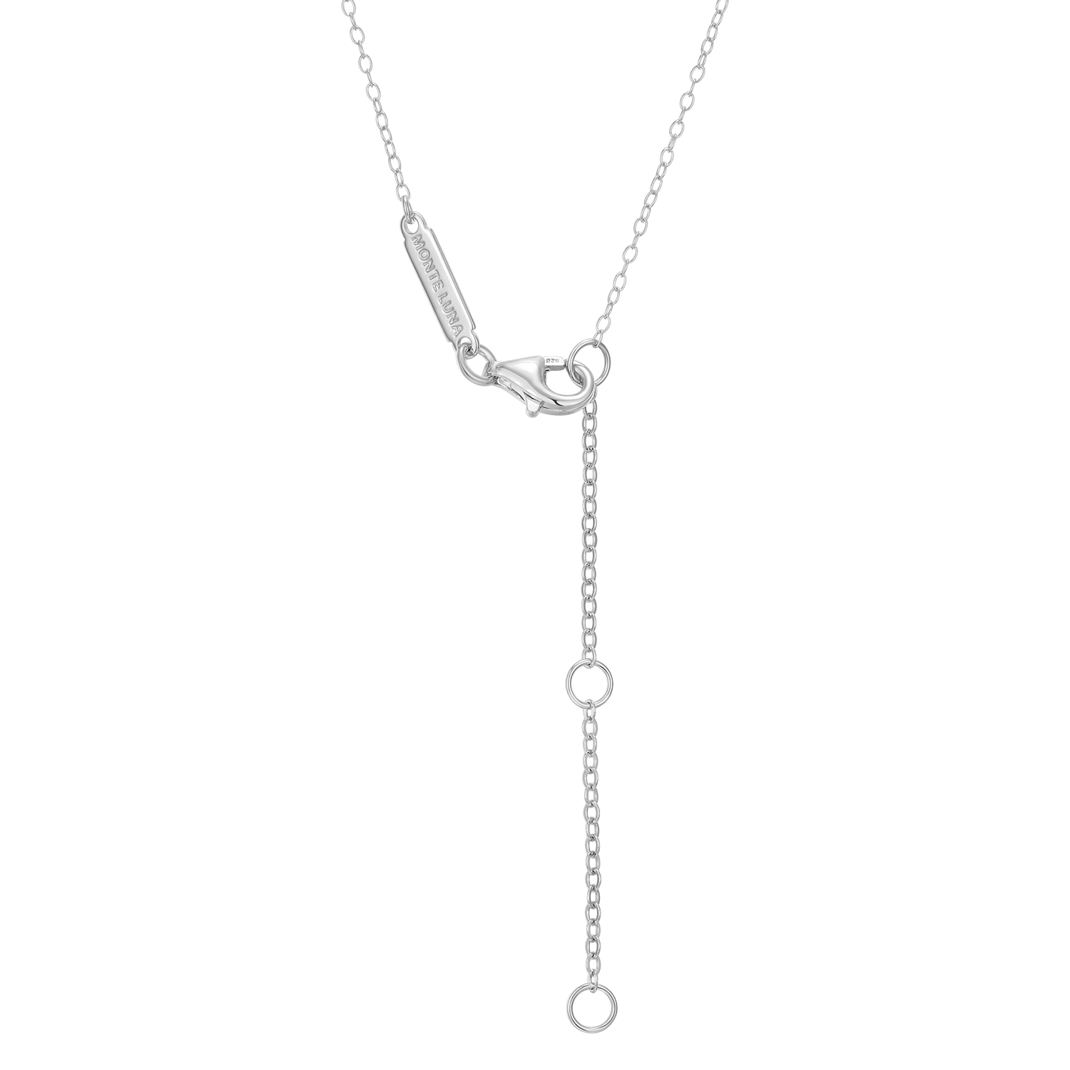 14+2" Cable Chain in Rhodium-Plated Sterling Silver | M by Monte Luna
