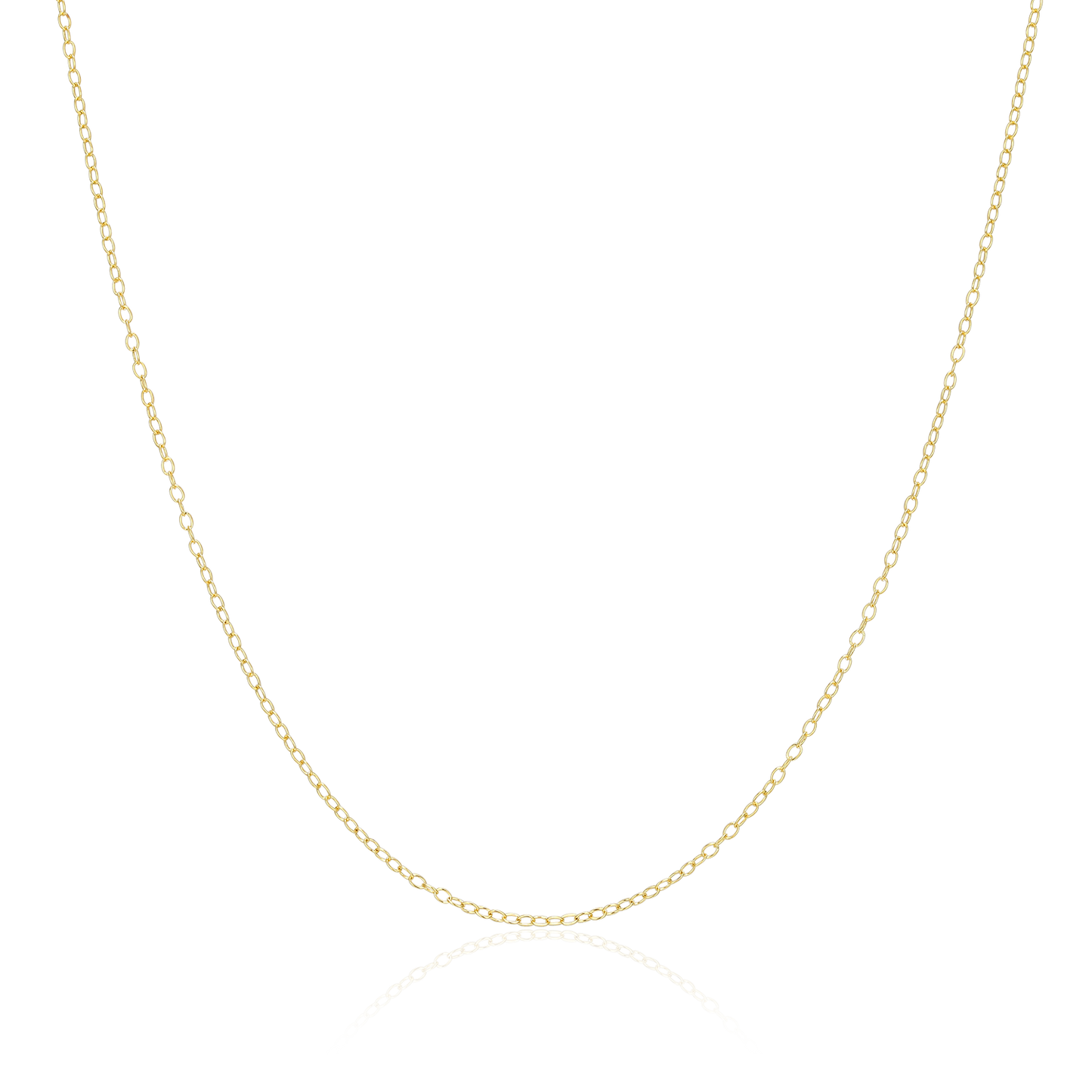 14+2" Cable Chain in 14K Yellow Gold-Plated Sterling Silver | M by Monte Luna