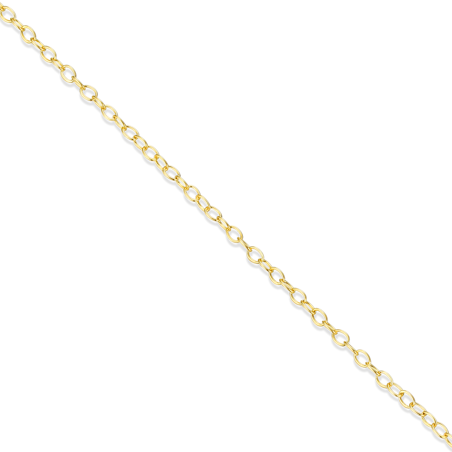 14+2" Cable Chain in 14K Yellow Gold-Plated Sterling Silver | M by Monte Luna