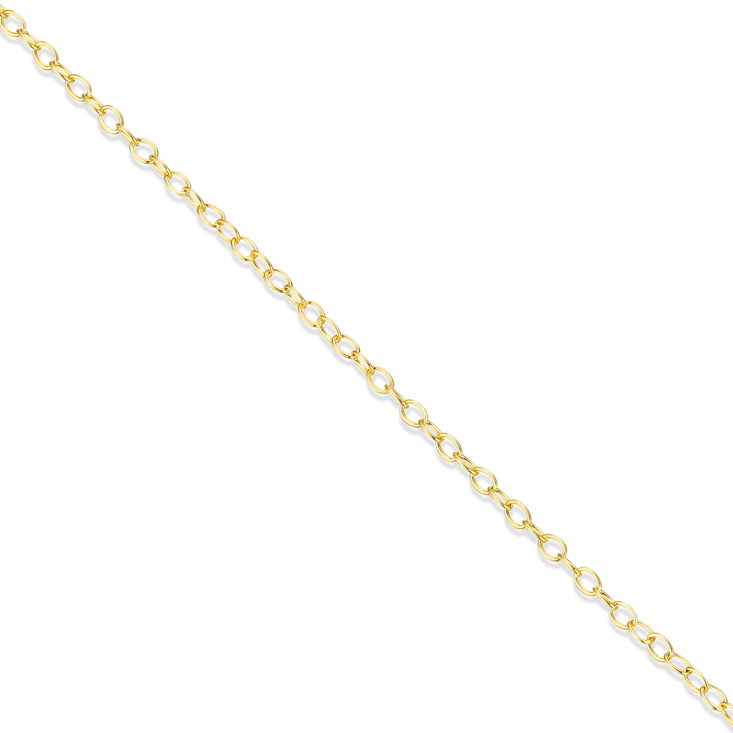 14+2" Cable Chain in 14K Yellow Gold-Plated Sterling Silver | M by Monte Luna