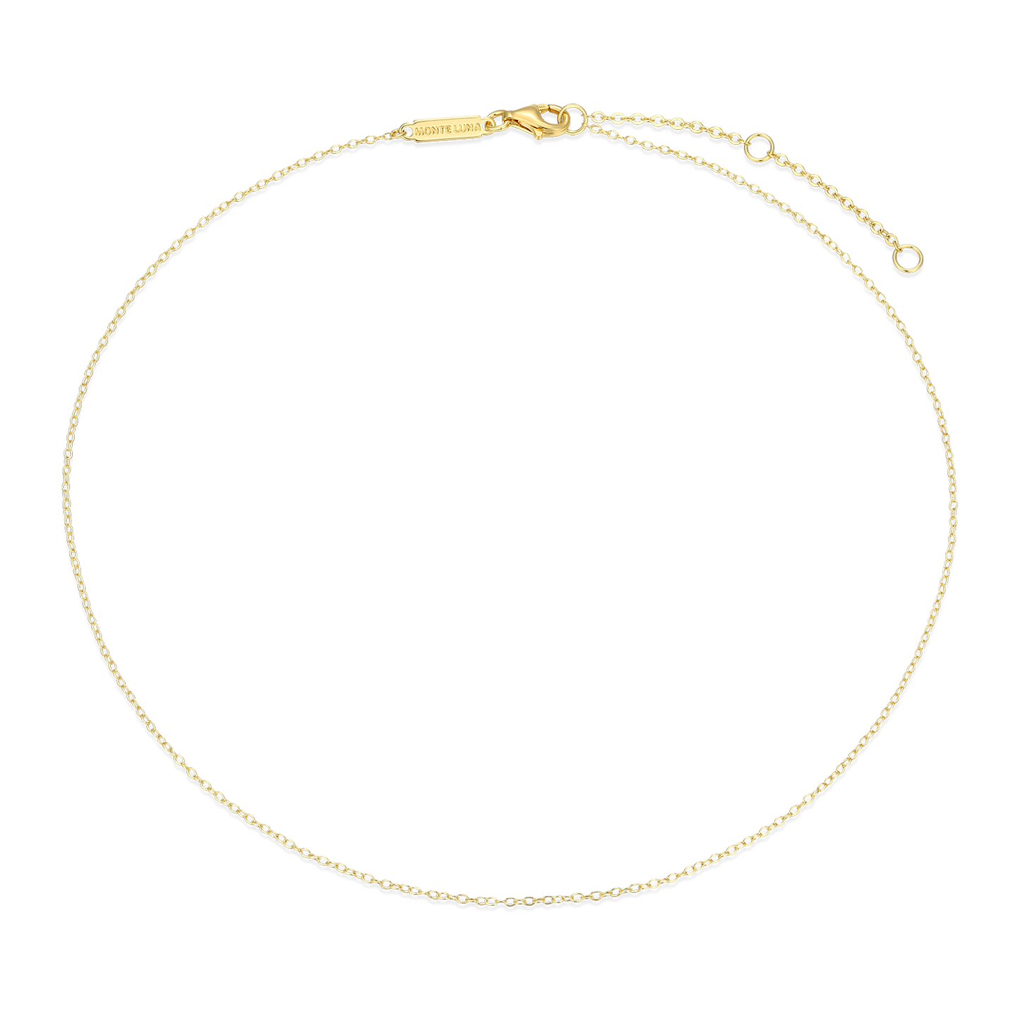 14+2" Cable Chain in 14K Yellow Gold-Plated Sterling Silver | M by Monte Luna