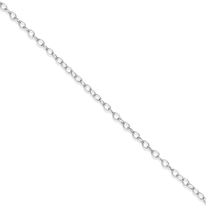 18+2" Cable Chain in Rhodium-Plated Sterling Silver | M by Monte Luna