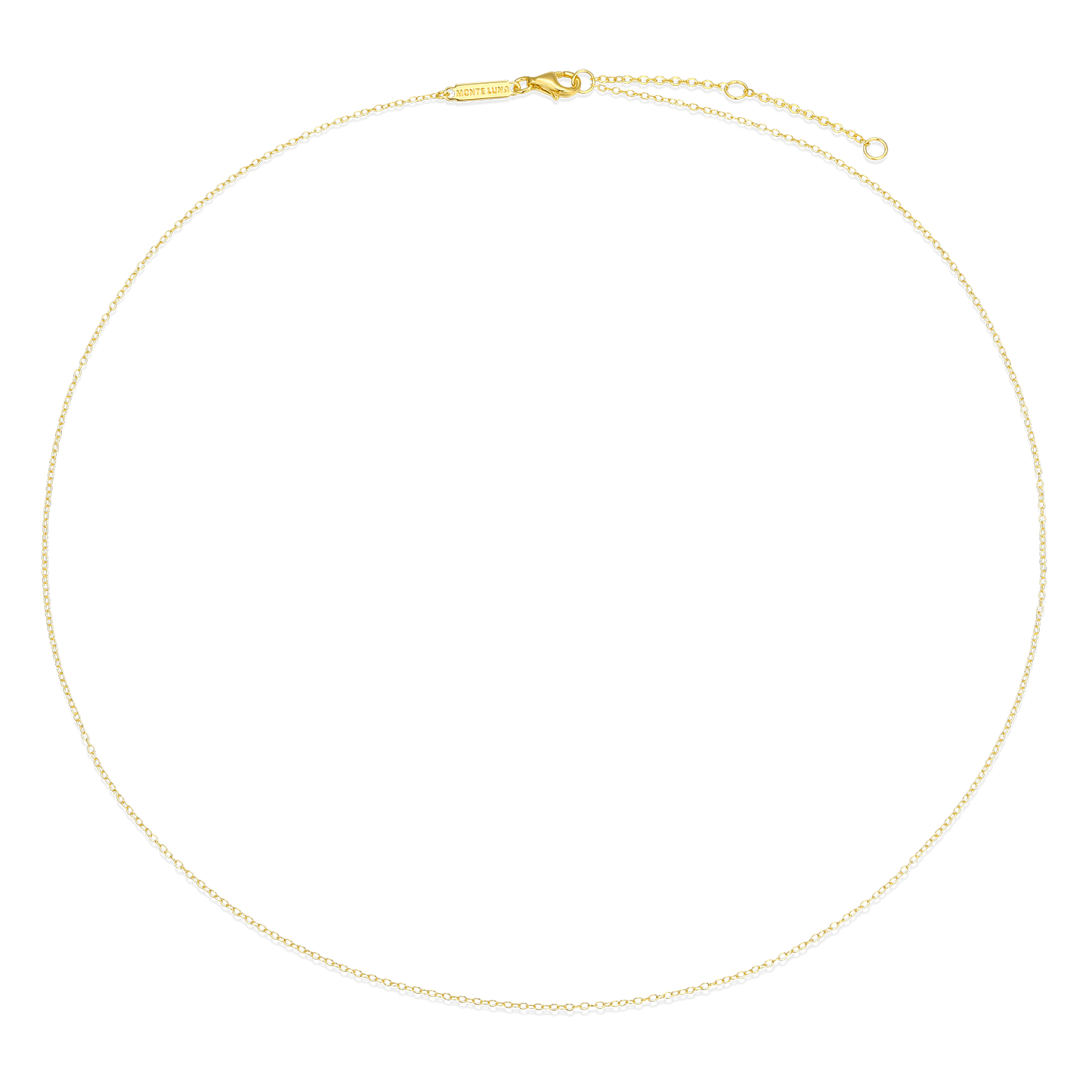20+2" Cable Chain in 14K Yellow Gold-Plated Sterling Silver | M by Monte Luna