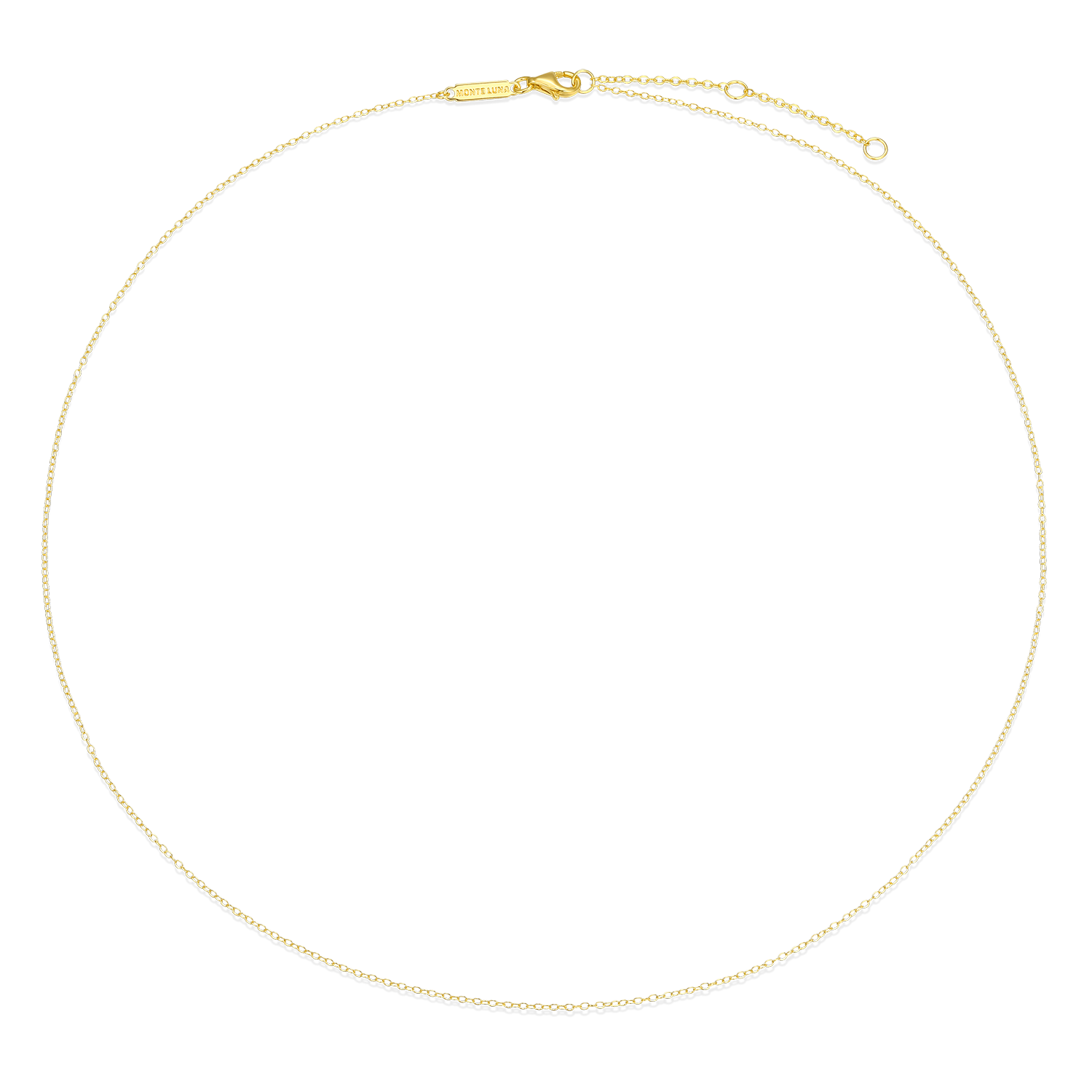 20+2" Cable Chain in 14K Yellow Gold-Plated Sterling Silver | M by Monte Luna