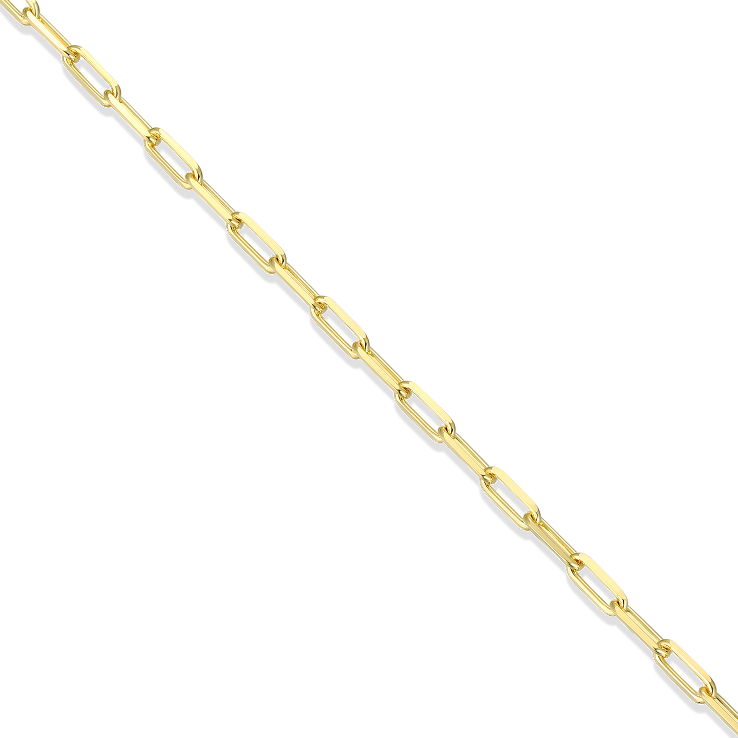 20+2" Mini Paperclip Chain in 14K Yellow Gold-Plated Sterling Silver | M by Monte Luna