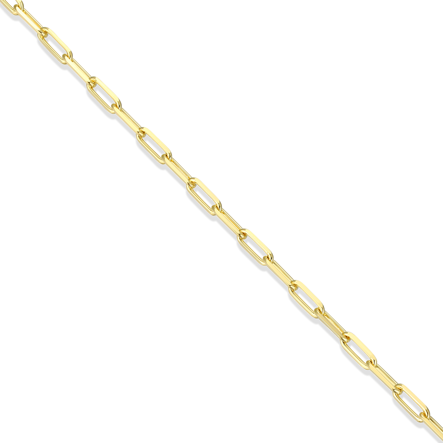 20+2" Mini Paperclip Chain in 14K Yellow Gold-Plated Sterling Silver | M by Monte Luna