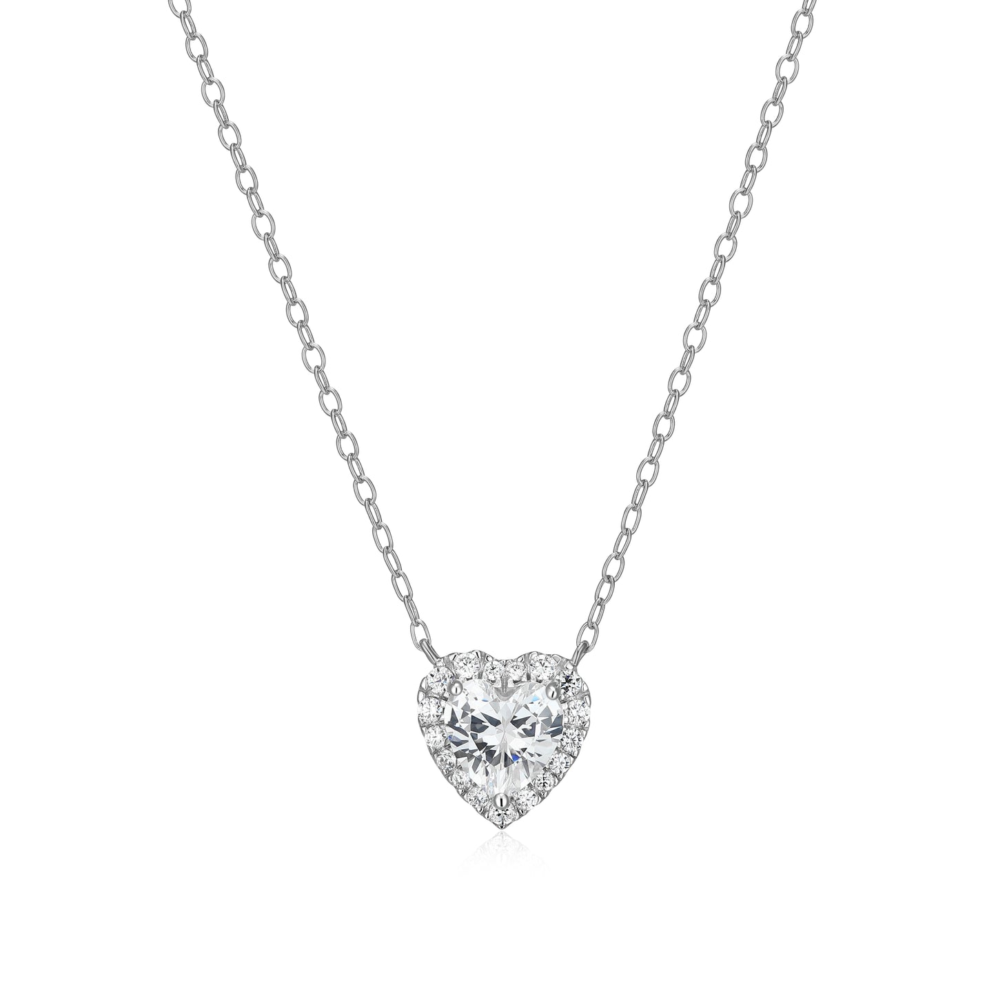 MN0149W - Amoré Halo Necklace | Monte Luna