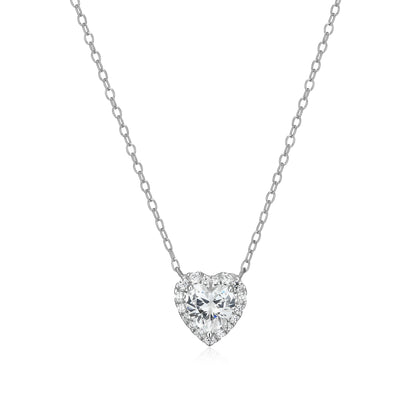 MN0149W - Amoré Halo Necklace | Monte Luna