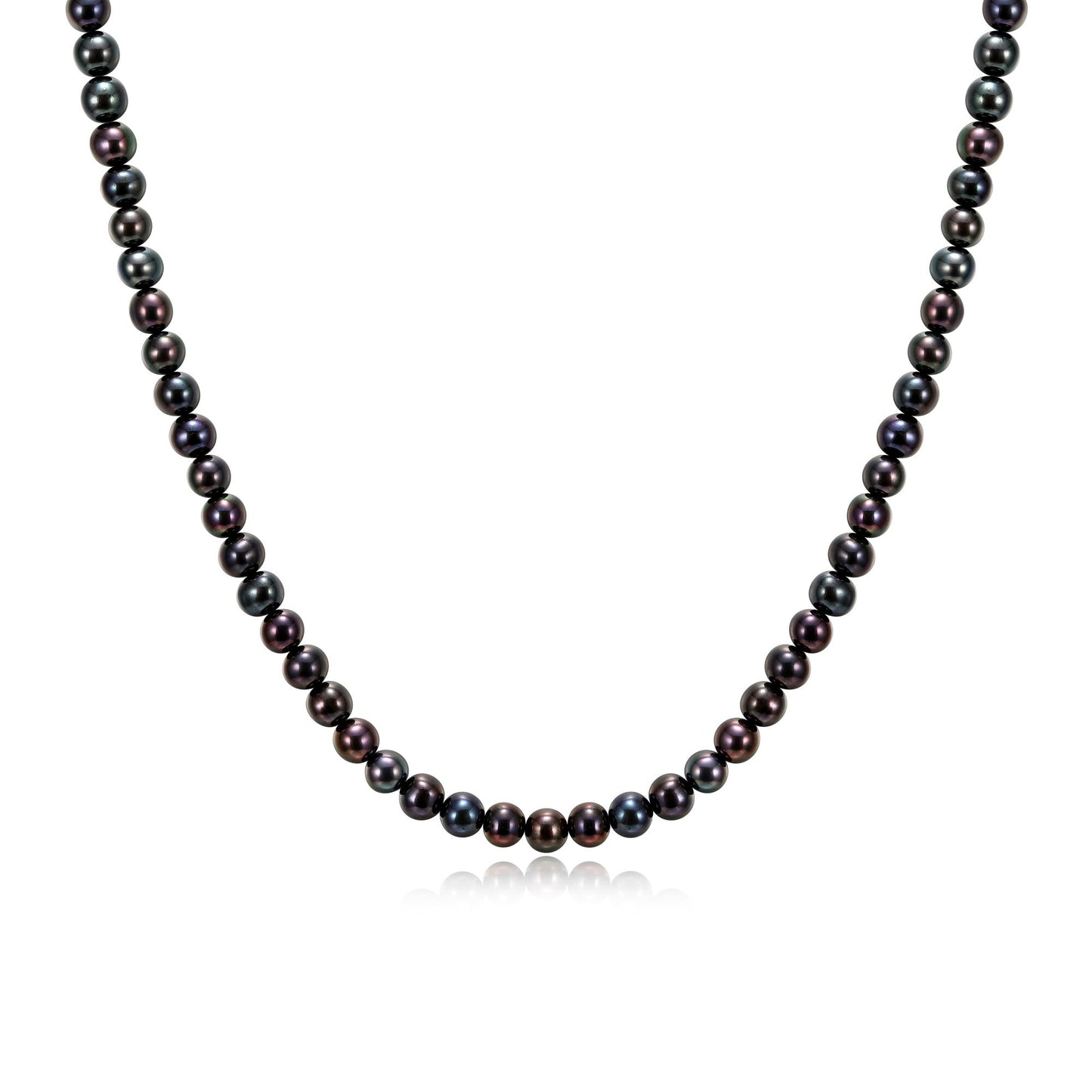 Basic Genuine Black Pearl Necklace - UN0031 | ethos