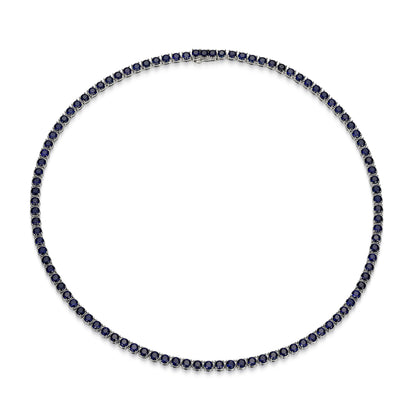 UN0122 - Basic Lab-Created Sapphire Tennis Necklace | Paris 1901