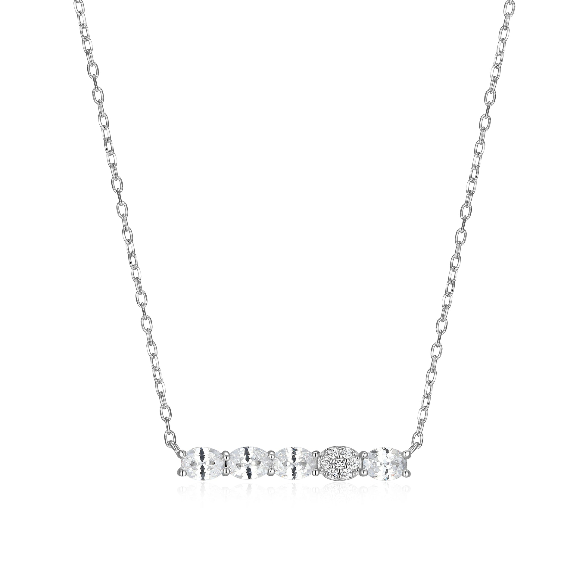 RN0209 - CZ Bar Necklace | reign