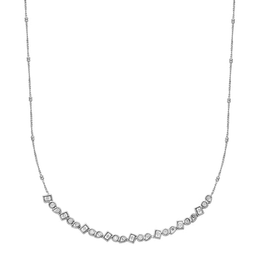 BN0257W - Lab-Grown Diamond Abacus Bead Necklace | m by monte luna