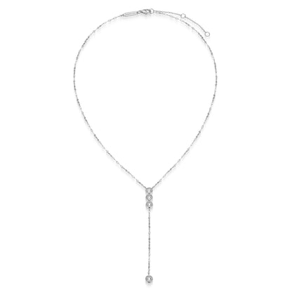 BN0302W - Lariat Lumachina Chain Necklace | m by monte luna