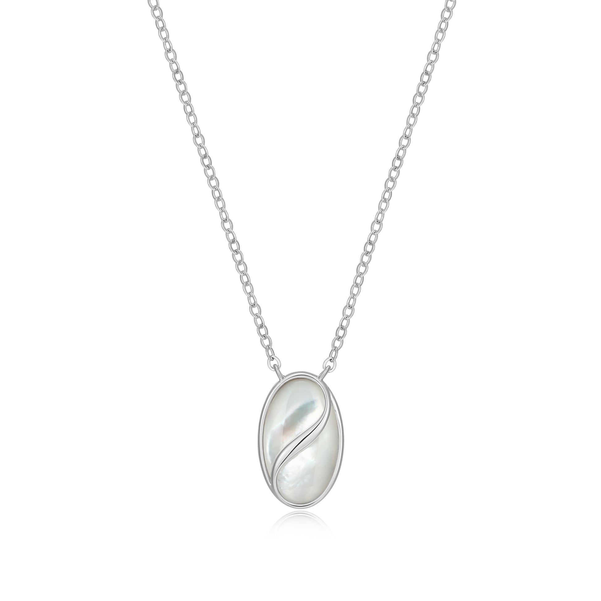 LN0301 - Twist Mother of Pearl Pendant Necklace | Paris 1901