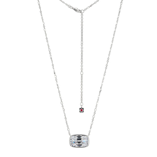 LN0269 - Serenelle Old-Mine-Cut Emerald Cushion Necklace | elle