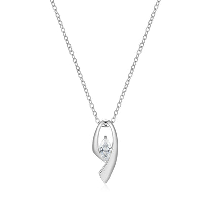 LN0276 - Marquise Ribbon Necklace | Paris 1901