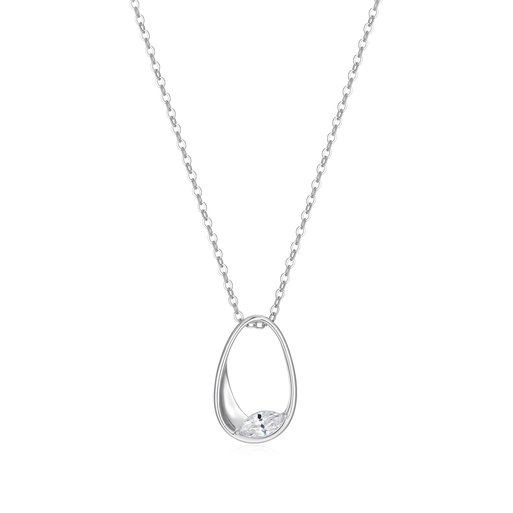LN0278 - Sculpted Oval Necklace | Paris 1901