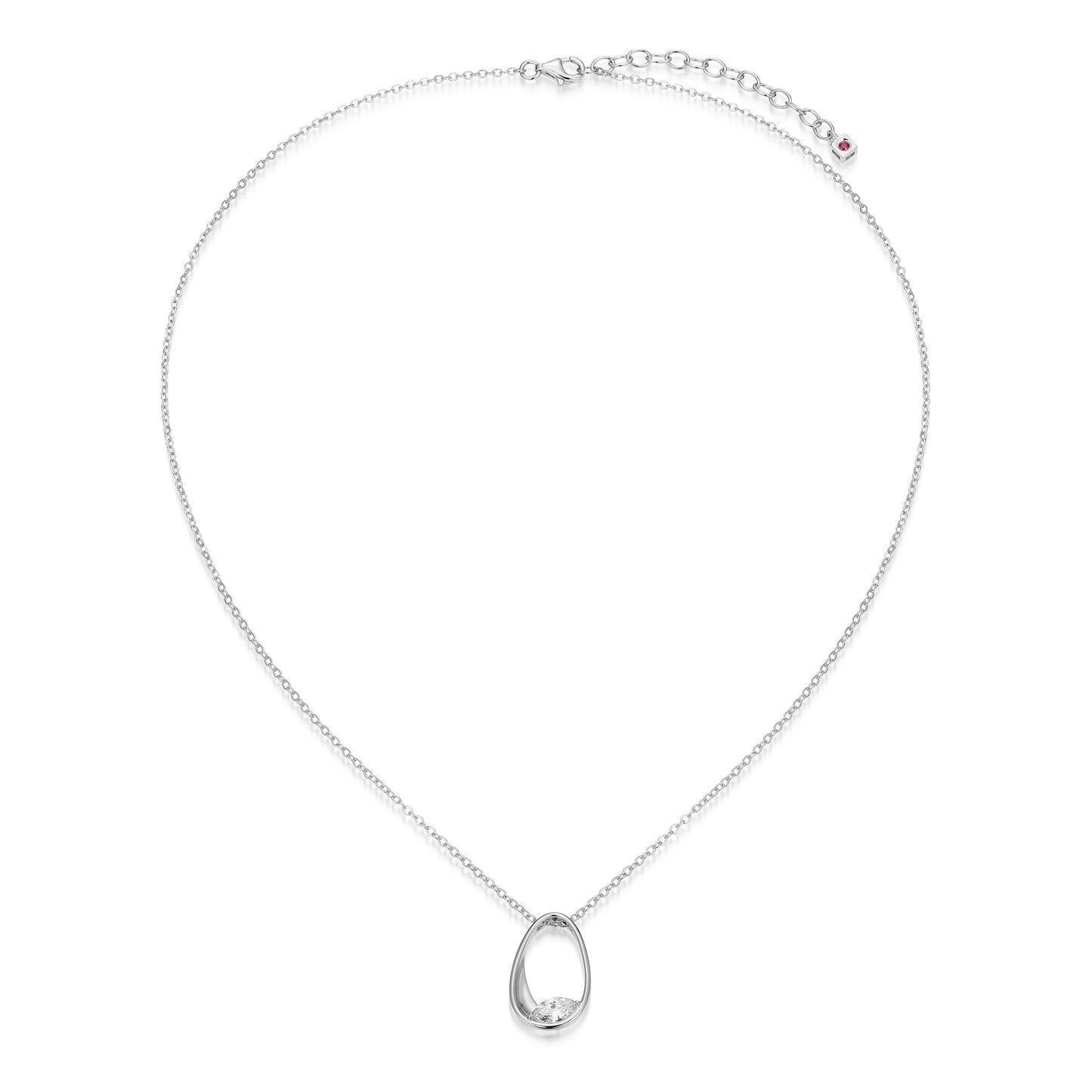 LN0278 - Sculpted Oval Necklace | Paris 1901