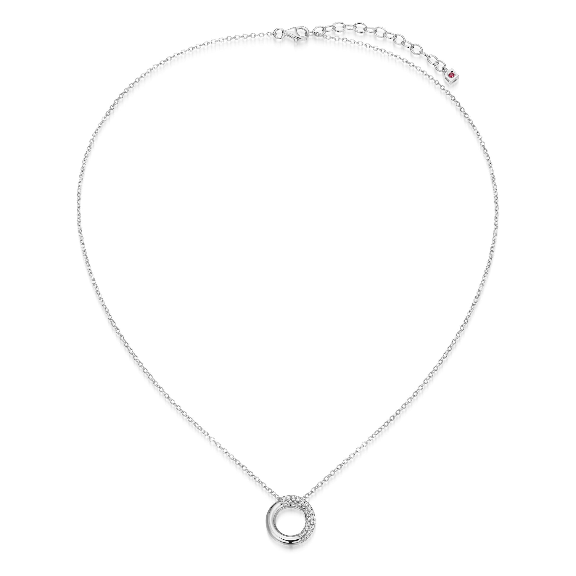LN0282 - Hidden Halo Necklace | Paris 1901