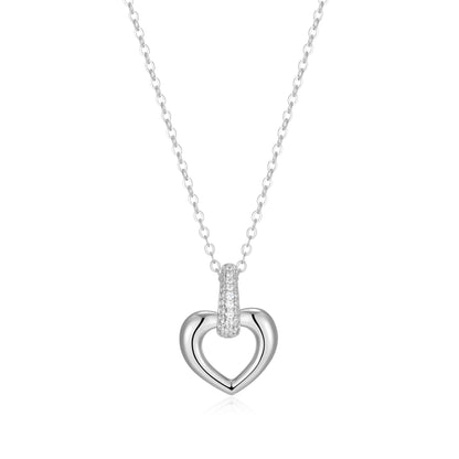 LN0286 - Amour Intertwined Heart Necklace | elle