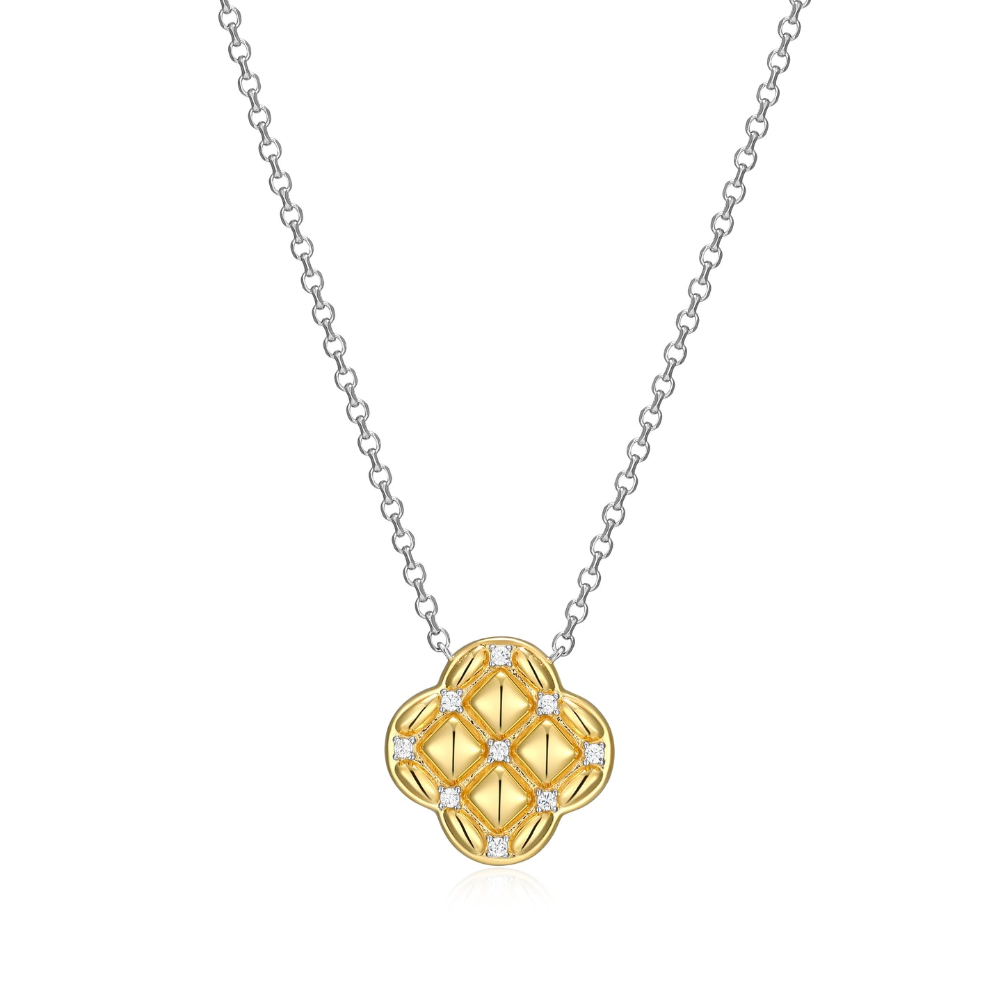 CN0217 - Quilted Clover Necklace | Paris 1901