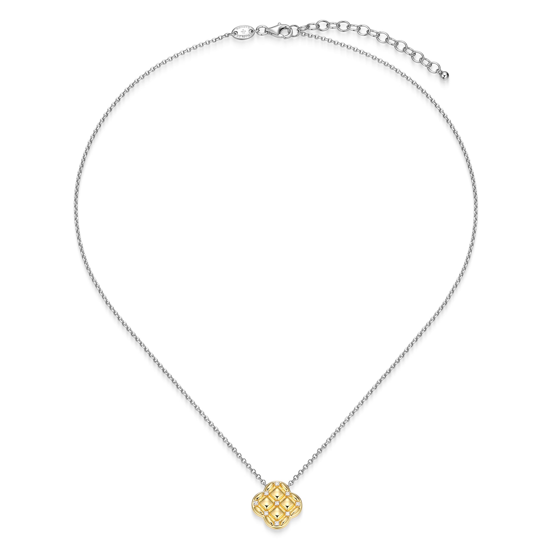 CN0217 - Quilted Clover Necklace | Paris 1901