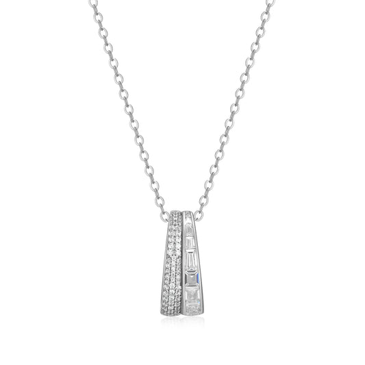 CN0223 - Baguette Rondelle Necklace | Paris 1901