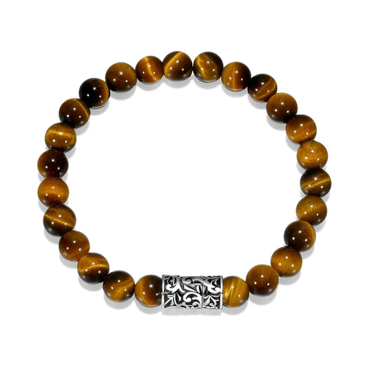 Black Chisel Sterling Silver Bracelet - UB0013 | ethos