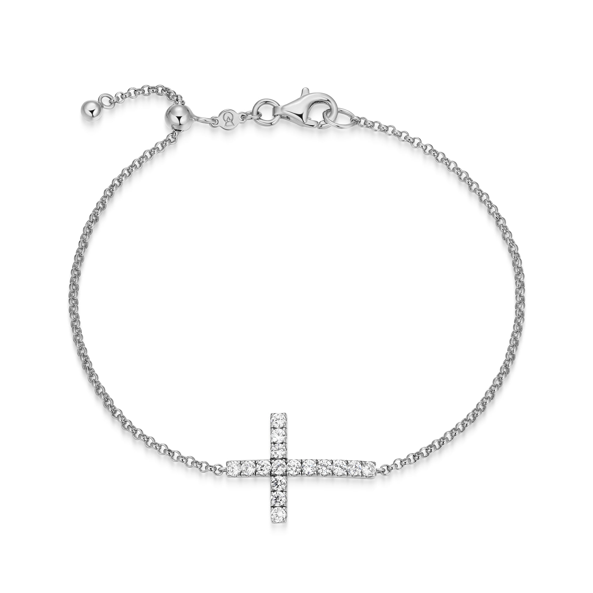 MB0150W - Faith Cross Bolo Bracelet | Monte Luna