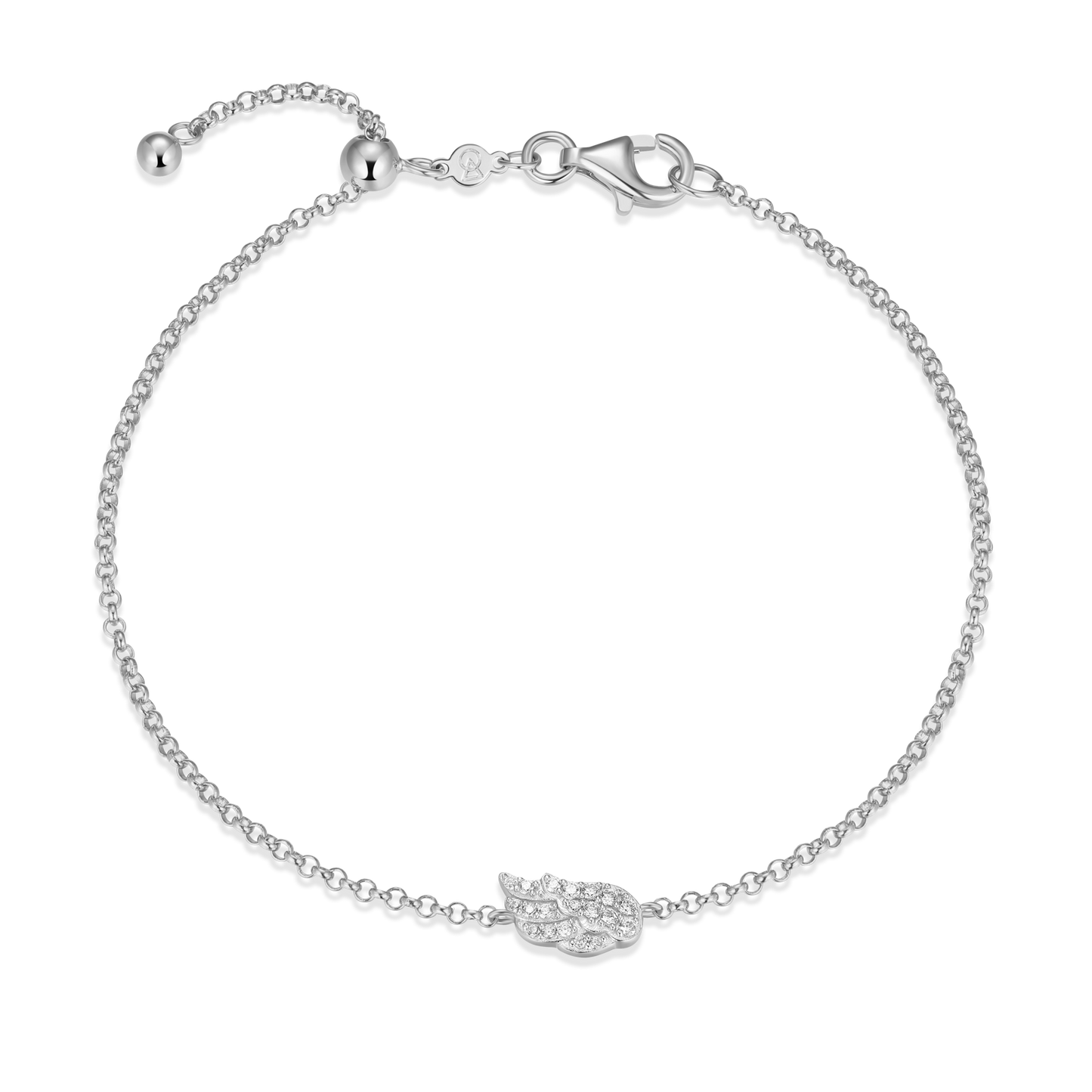 Wing Bolo Bracelet in Rhodium-Plated Sterling Silver | M by Monte Luna