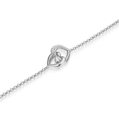LB0286 - Amour Intertwined Heart Bracelet | elle