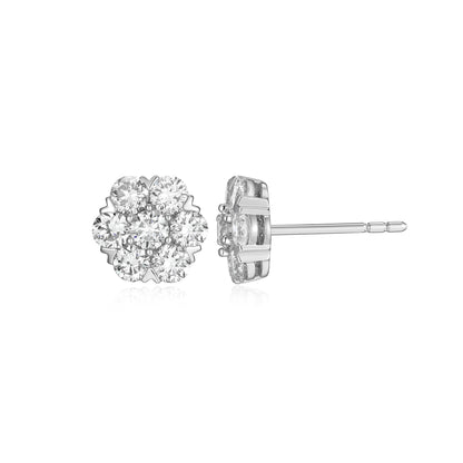 ME0146W - Cluster Stud Earrings | Monte Luna