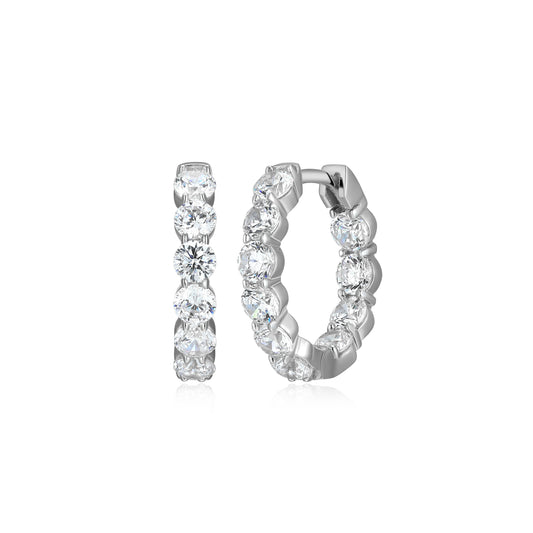 ME0156W - Inside-Out Hoop Earrings | Monte Luna
