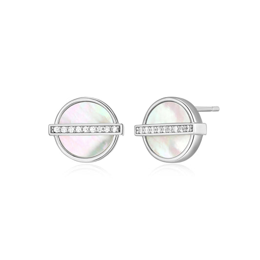 LE0299 - Lucency Mother of Pearl Stud Earrings | elle