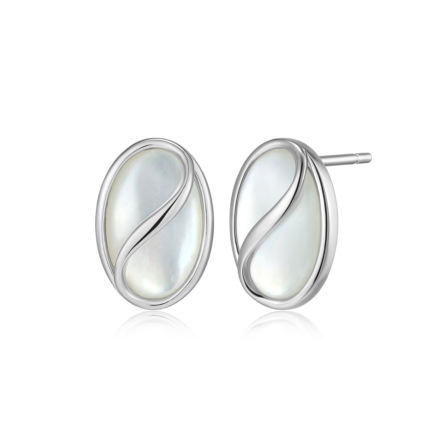 LE0301 - Twist Mother of Pearl Stud Earrings | Paris 1901
