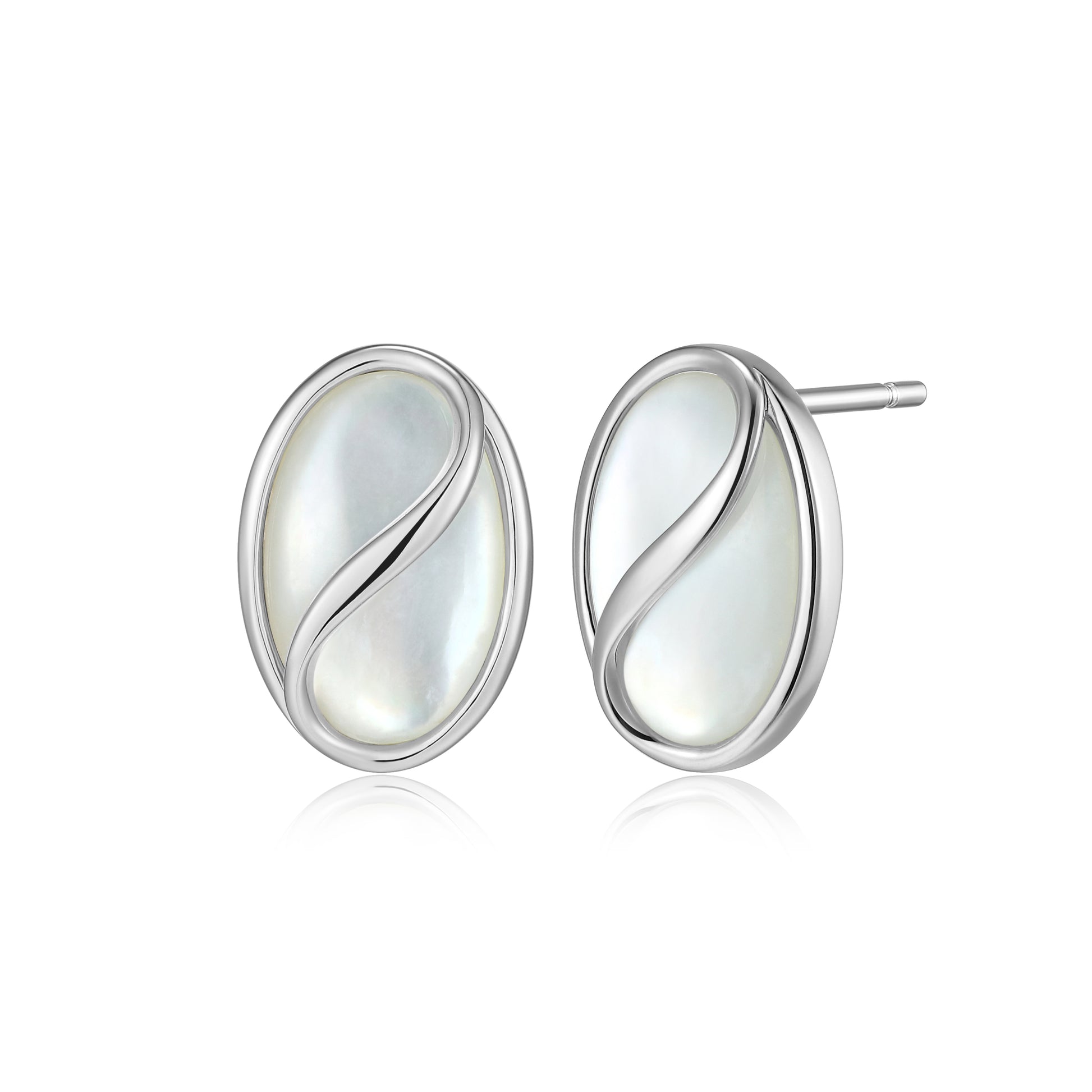 LE0301 - Twist Mother of Pearl Stud Earrings | Paris 1901