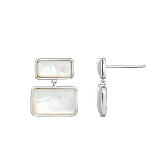 LE0237 - Vera Tiered Mother-of-Pearl Earrings | elle