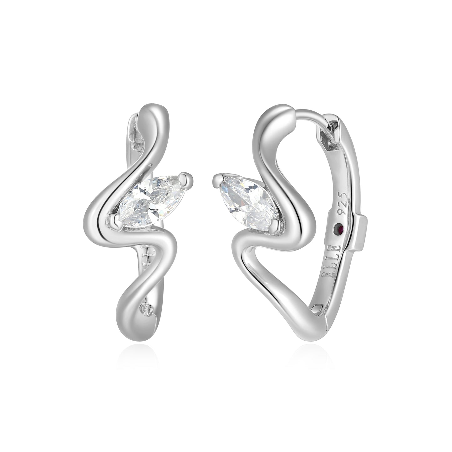 LE0280 - Marquise Flow Hoop Earrings | Paris 1901