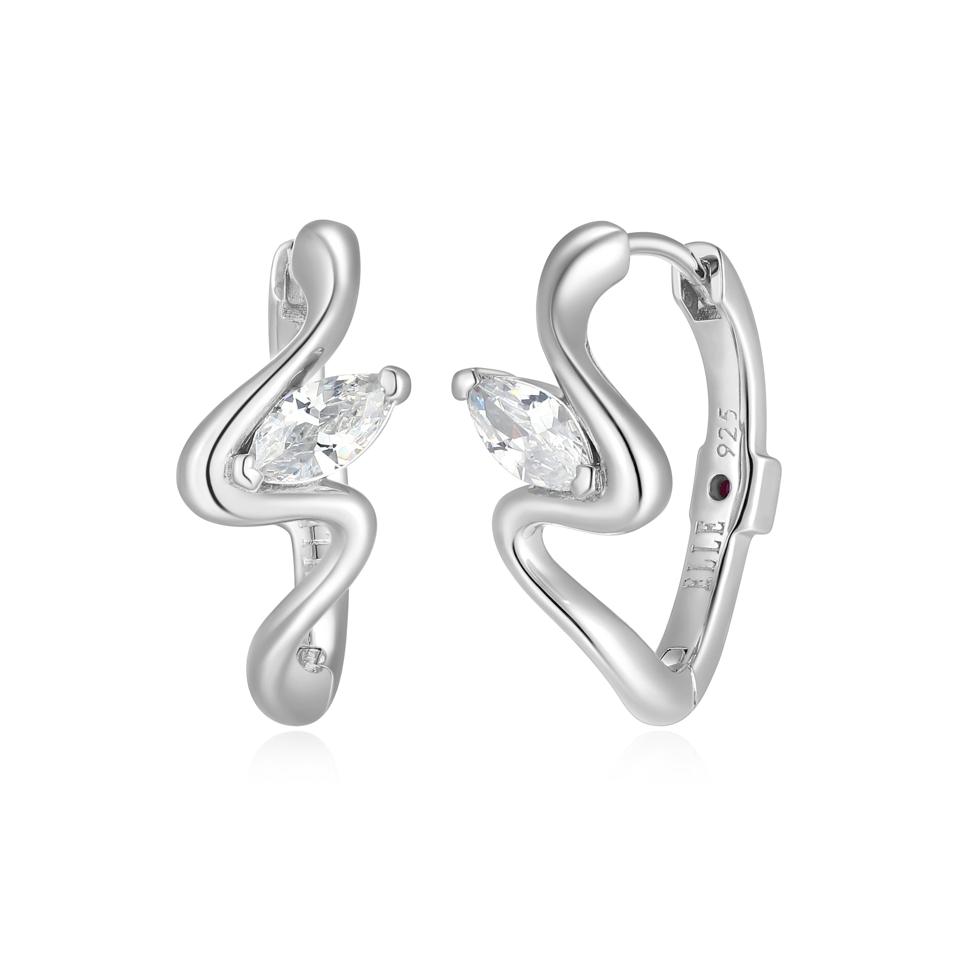 LE0280 - Marquise Flow Hoop Earrings | Paris 1901