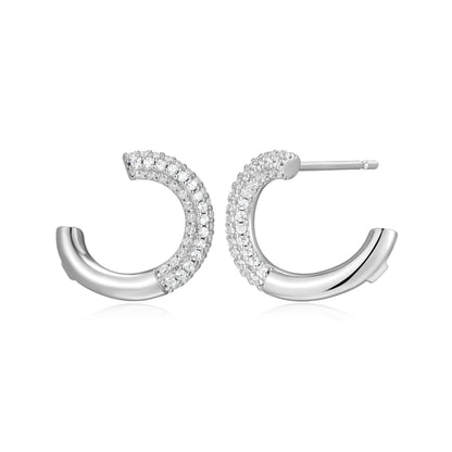 LE0282 - Hidden Halo Hoop Earrings | Paris 1901