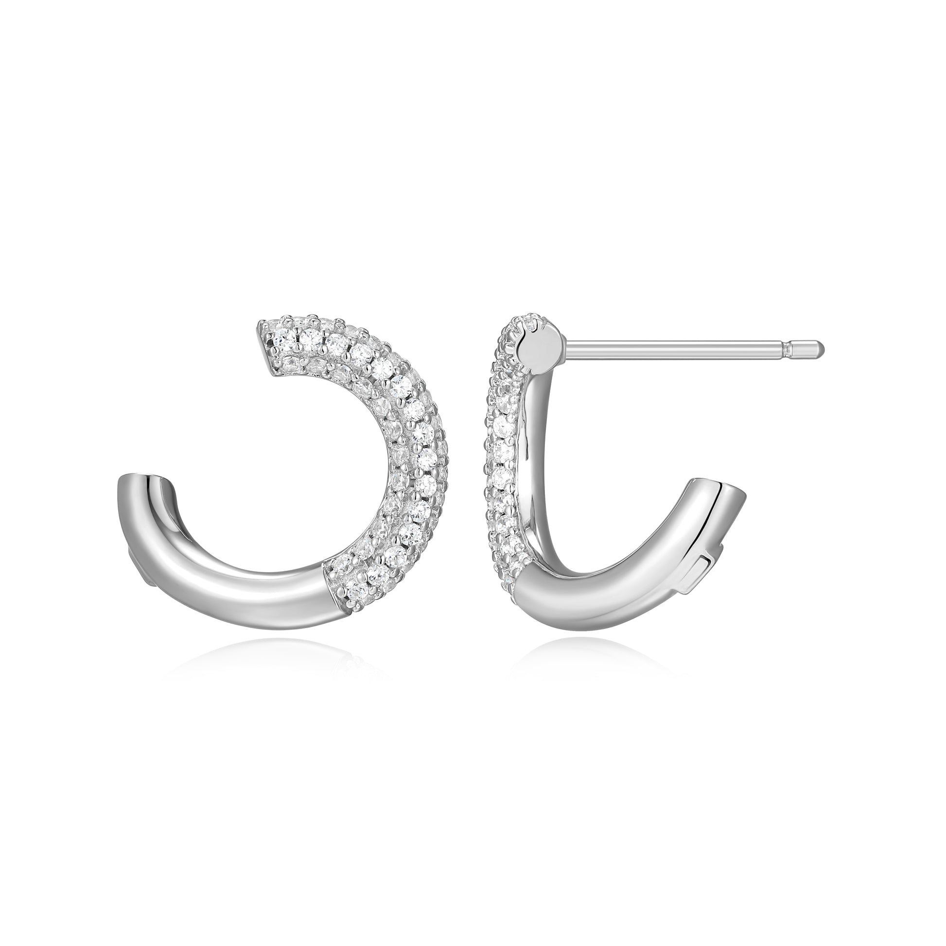 LE0282 - Hidden Halo Hoop Earrings | Paris 1901