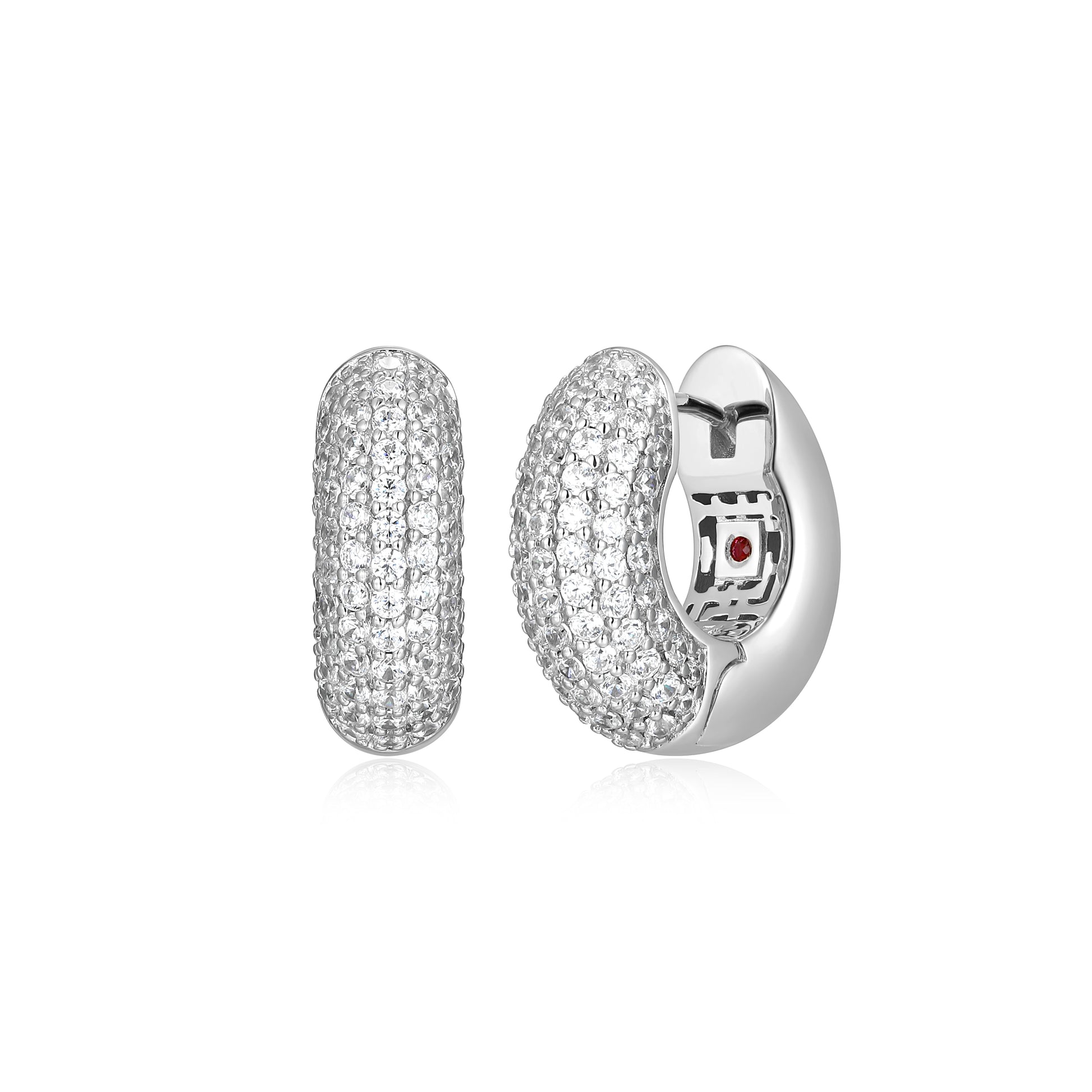 LE0284 - Reversa Reversible Hoop Earrings | elle
