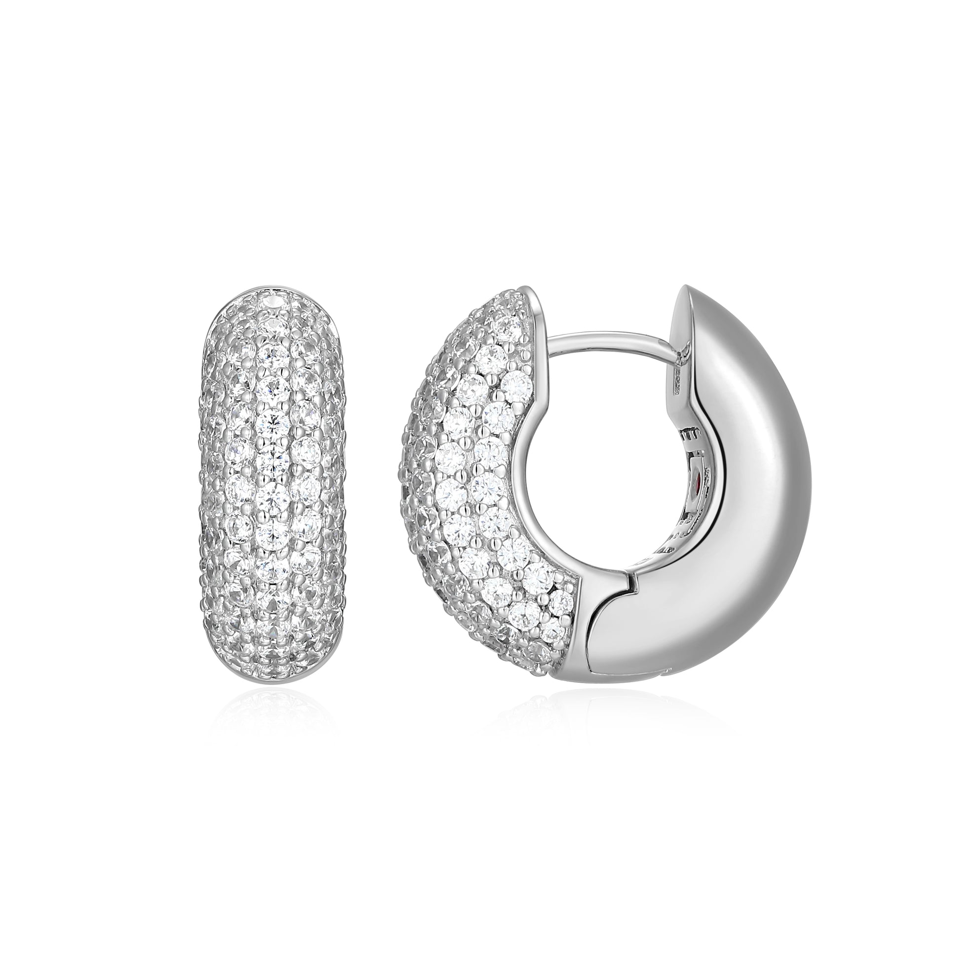 LE0284 - Reversa Reversible Hoop Earrings | elle