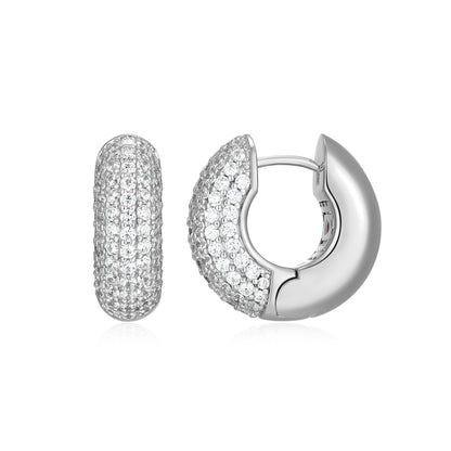 LE0284 - Reversa Reversible Hoop Earrings | elle
