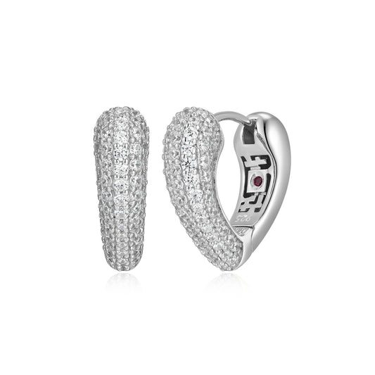 LE0286 - Amour Intertwined Heart Reversible Earrings | elle