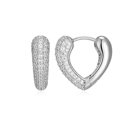 LE0286 - Amour Intertwined Heart Reversible Earrings | elle